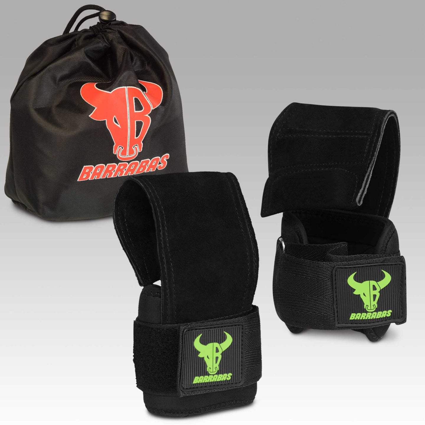 STRAP GYM GRIP DE GAMUZA BARRABAS GYM